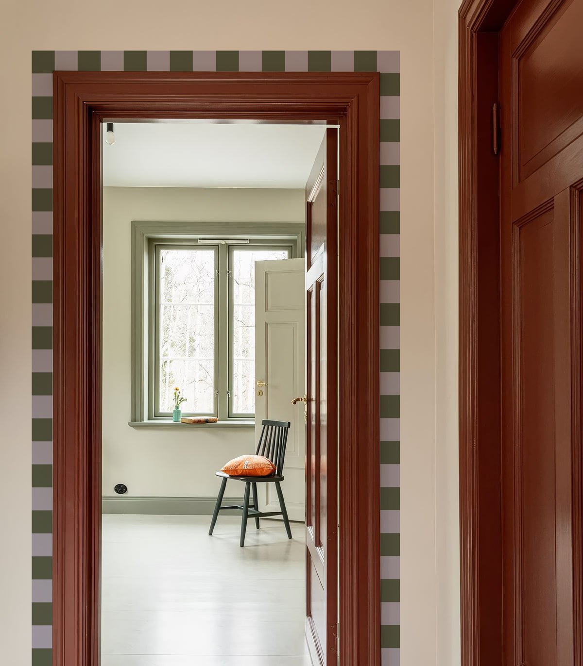 Border Square Muted Olive - Wallcolors®