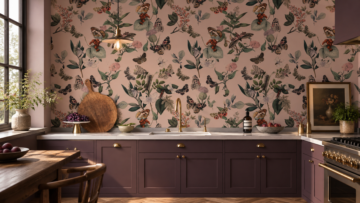 Papier peint Butterfly Rowan Pink