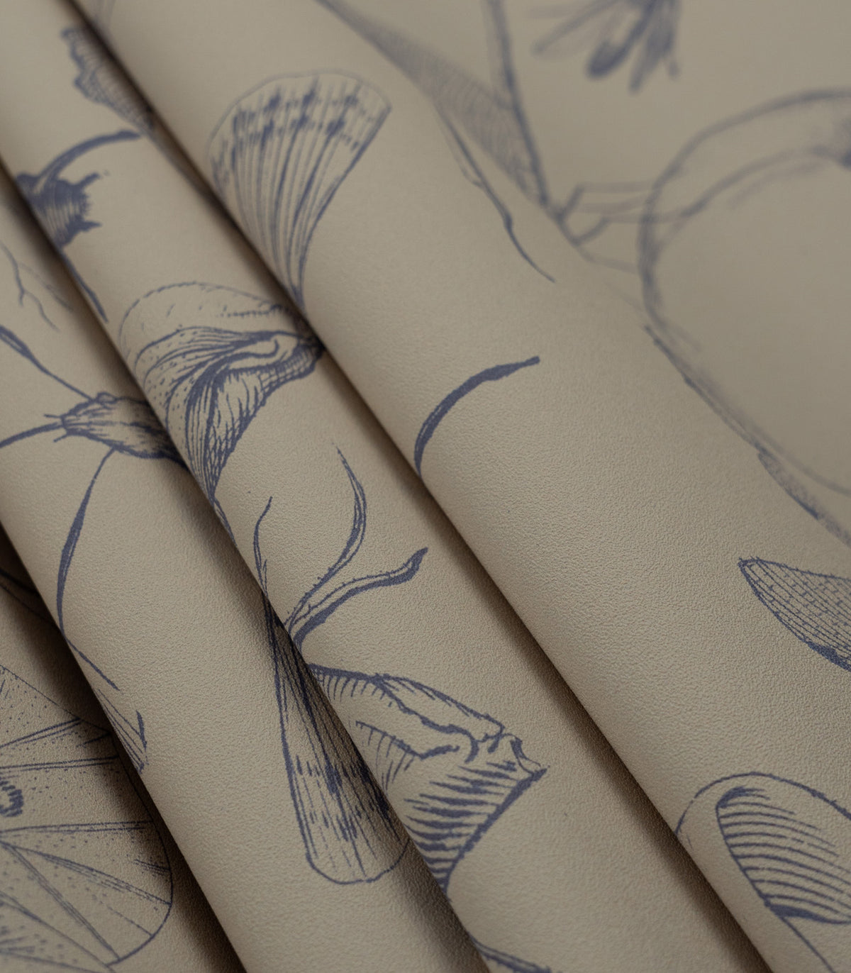 Papier peint Vintage botanic blue