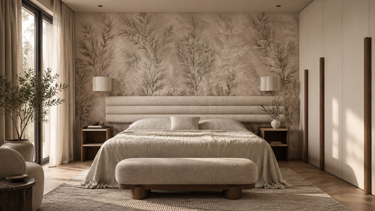 Papier peint Dry grass beige