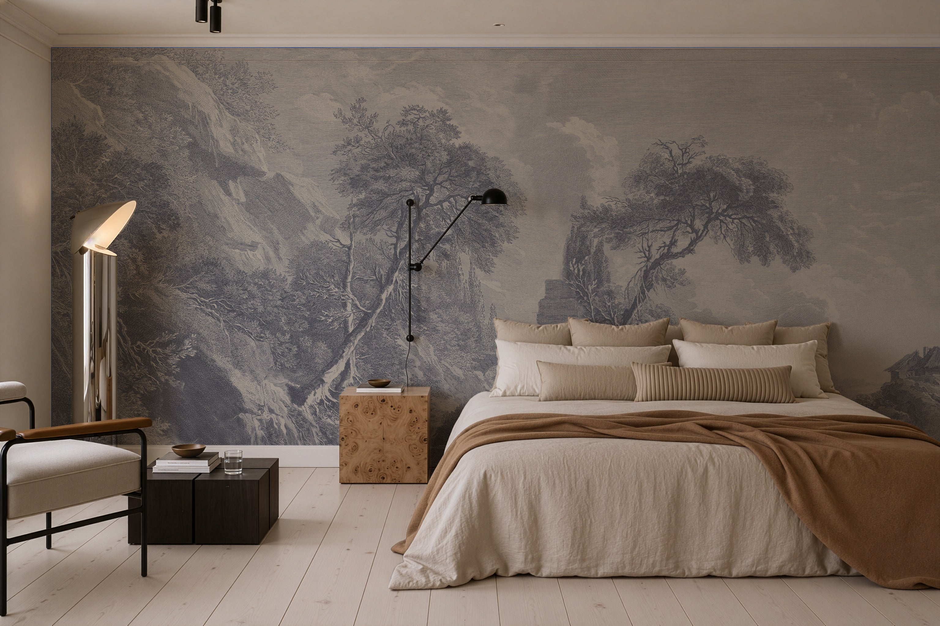Tapeta Ethereal Valley blue