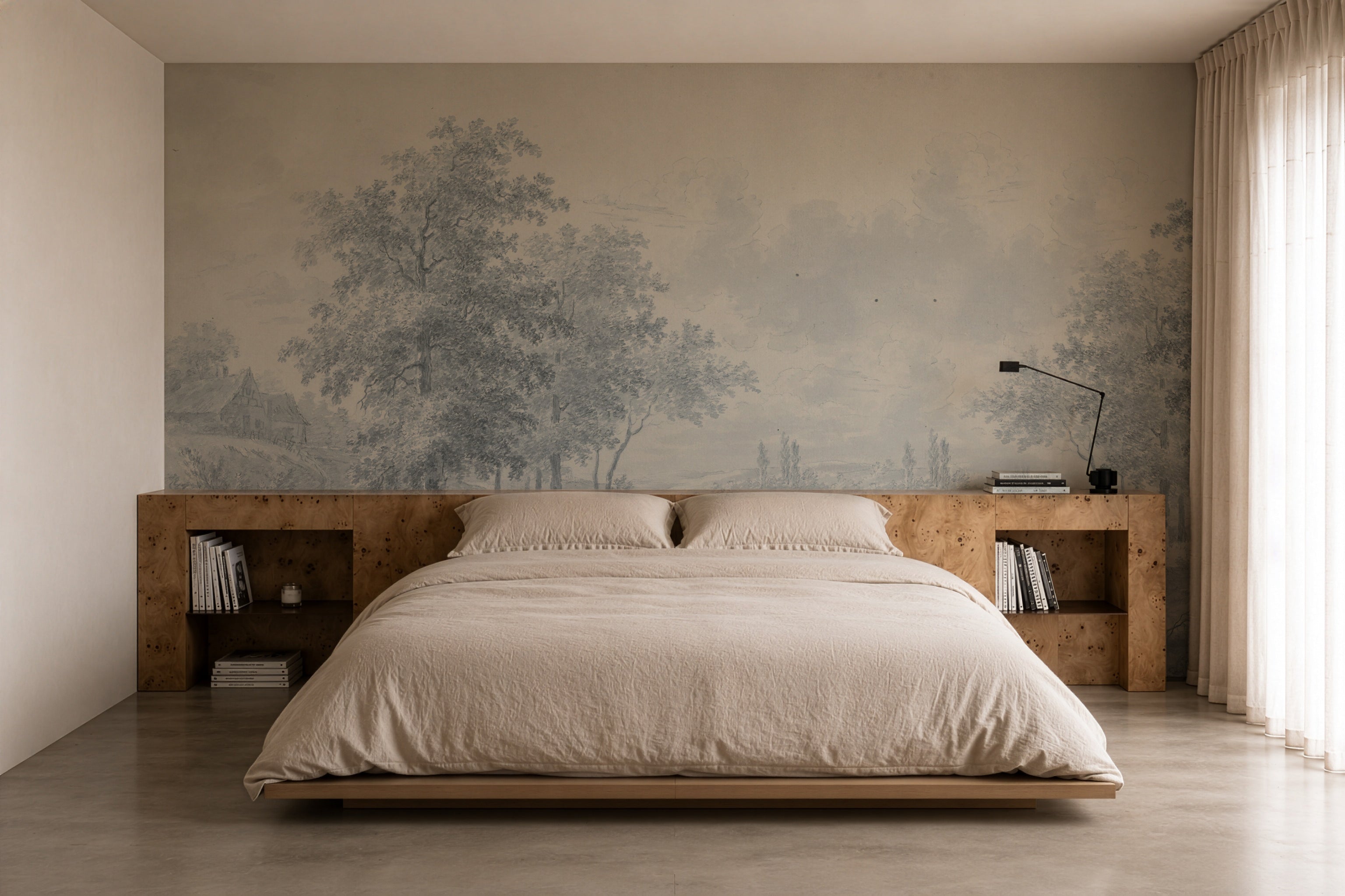 Tapeta Rural Reverie Blue