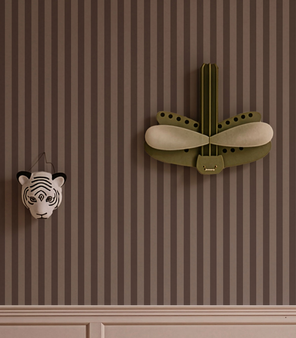 Papier peint Stripe Whisper Blush