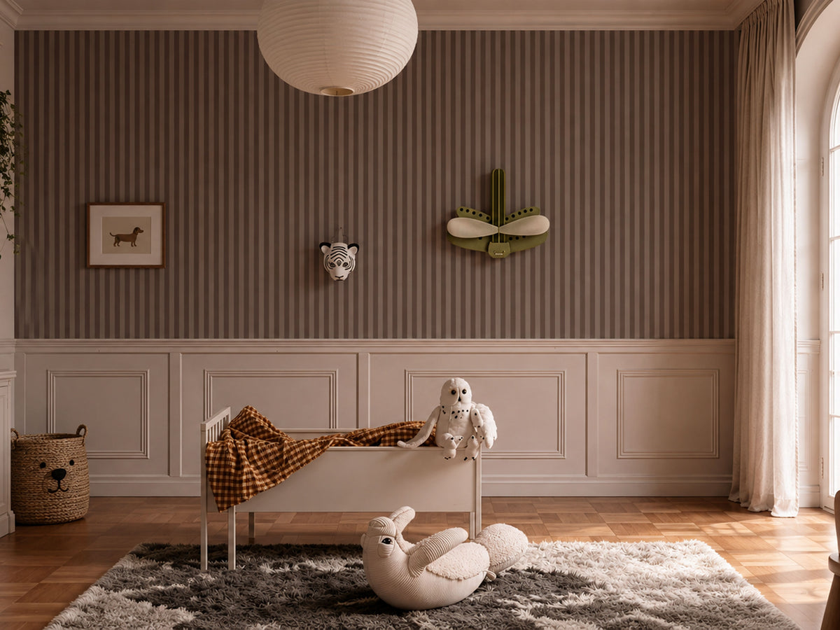 Papier peint Stripe Whisper Blush