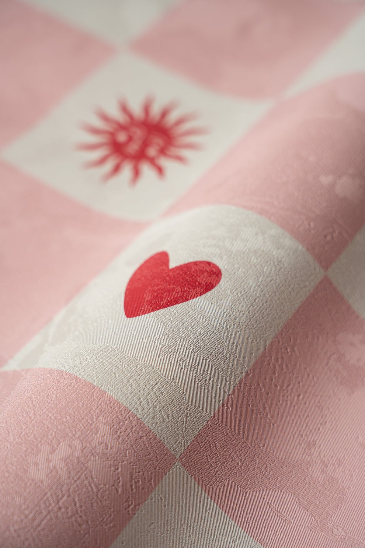 Papier peint Sun and heart Blush