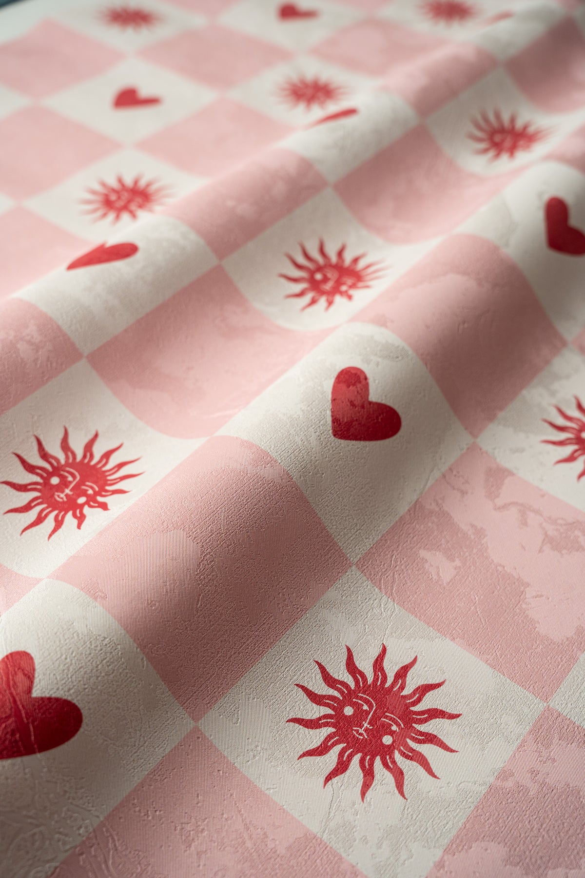 Papier peint Sun and heart Blush