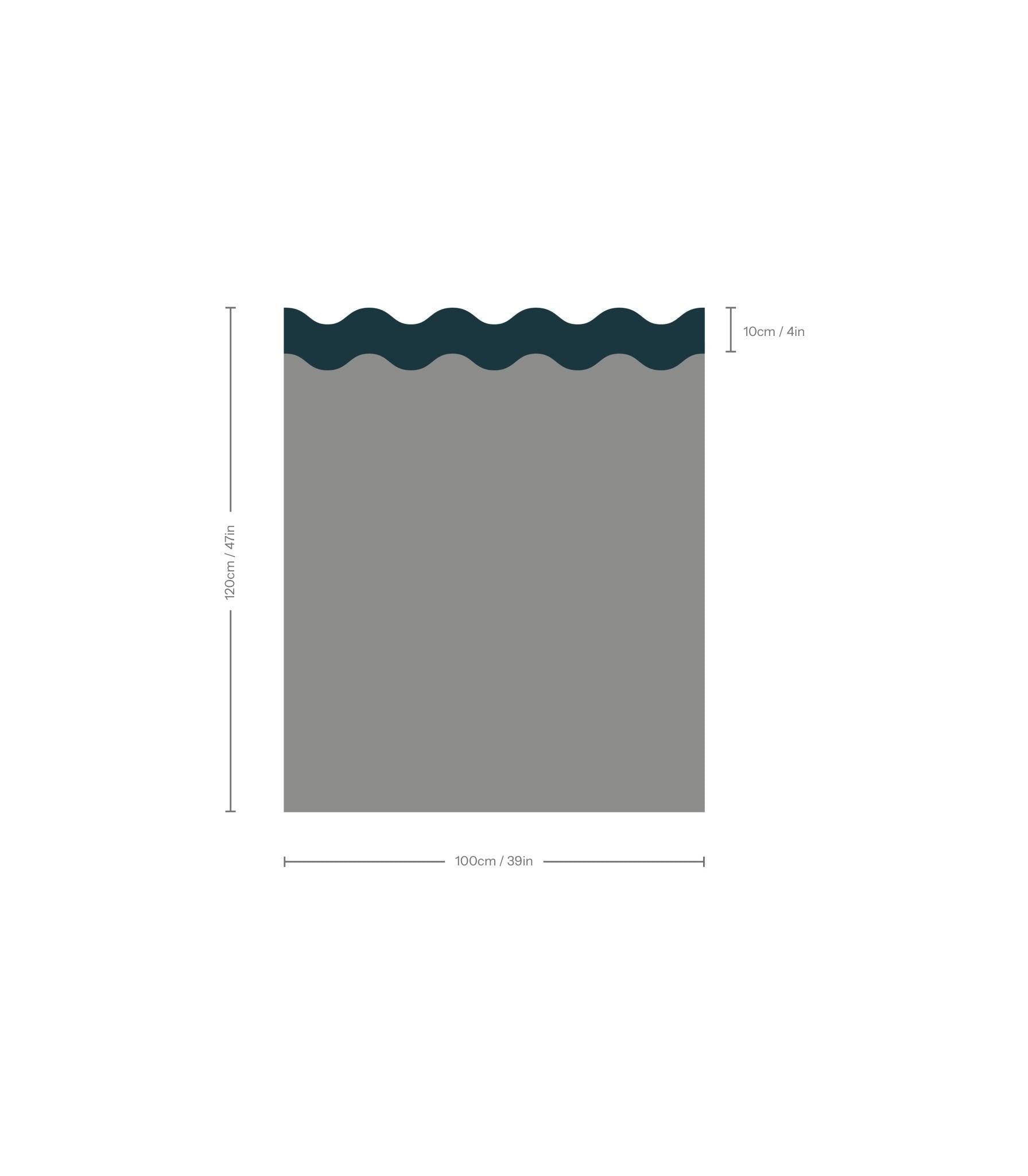 Wainscoting Double Wave Dark - Wallcolors®