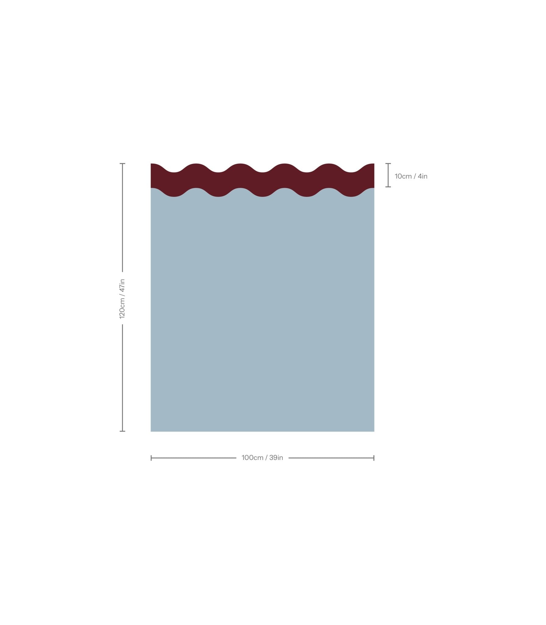 Wainscoting Double Wave - Wallcolors®