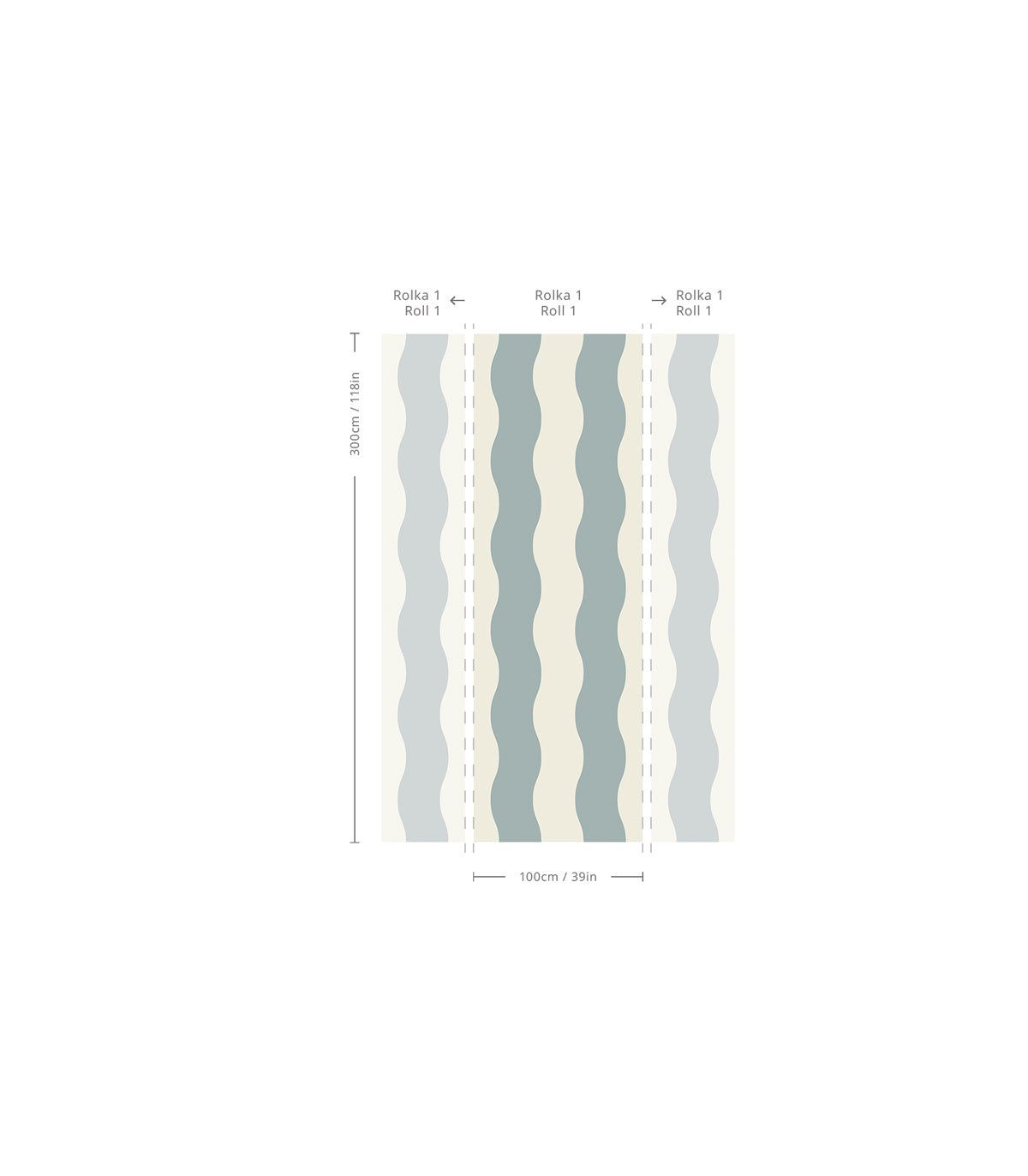 Tapeta Wave Stripe Mount Saint Anne