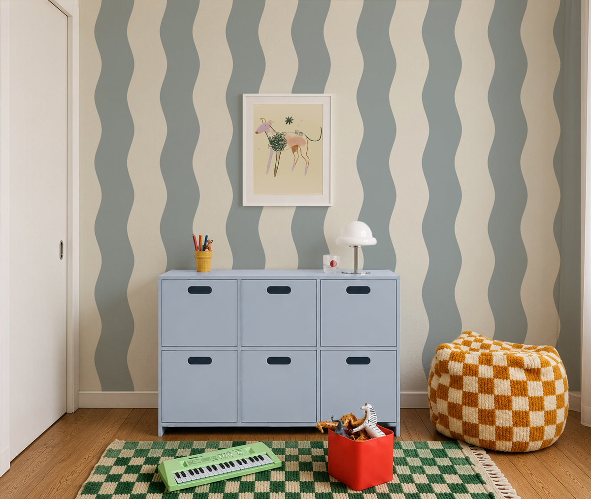 Papier peint Wave Stripe Mount Saint Anne
