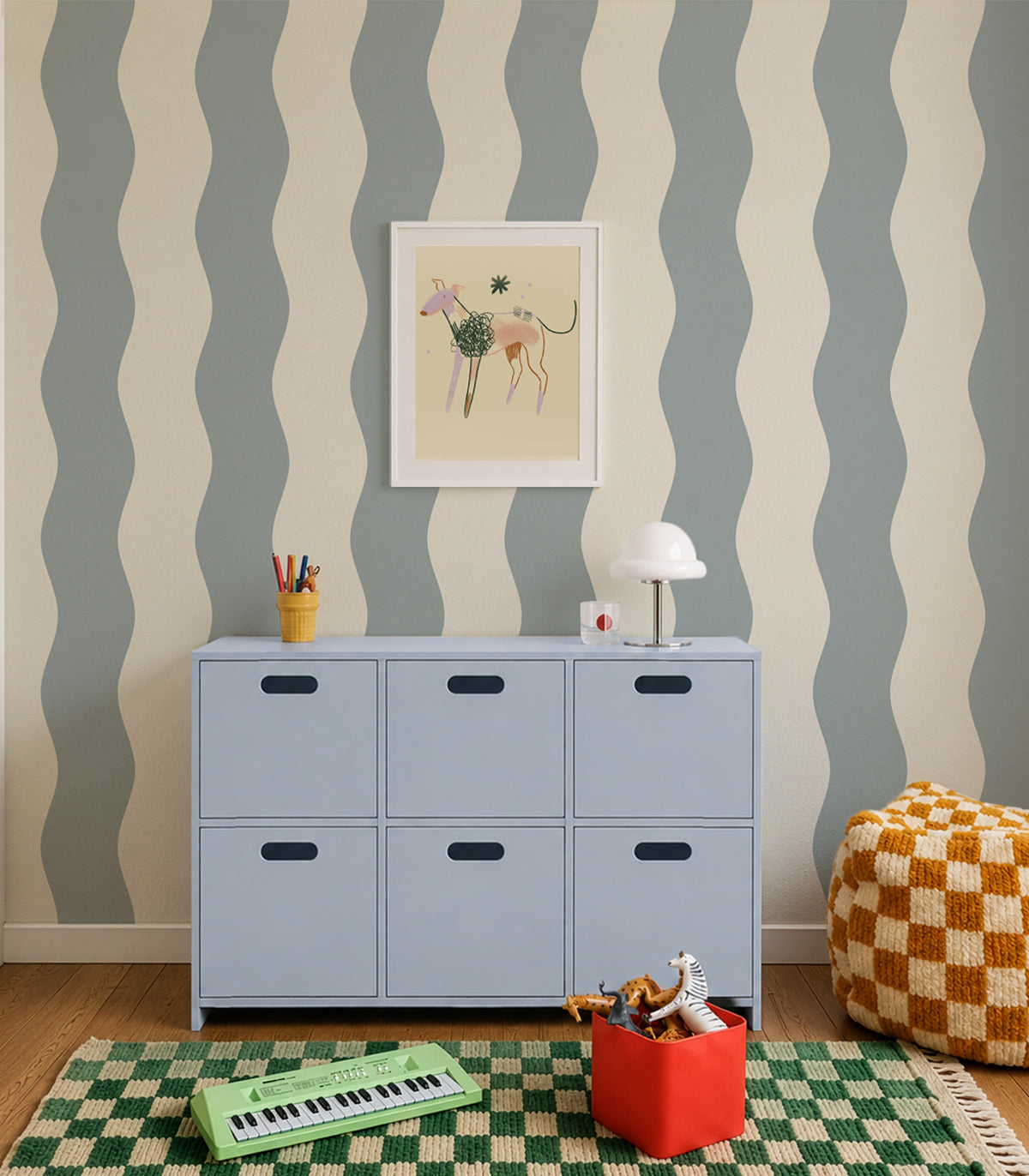 Papier peint Wave Stripe Mount Saint Anne