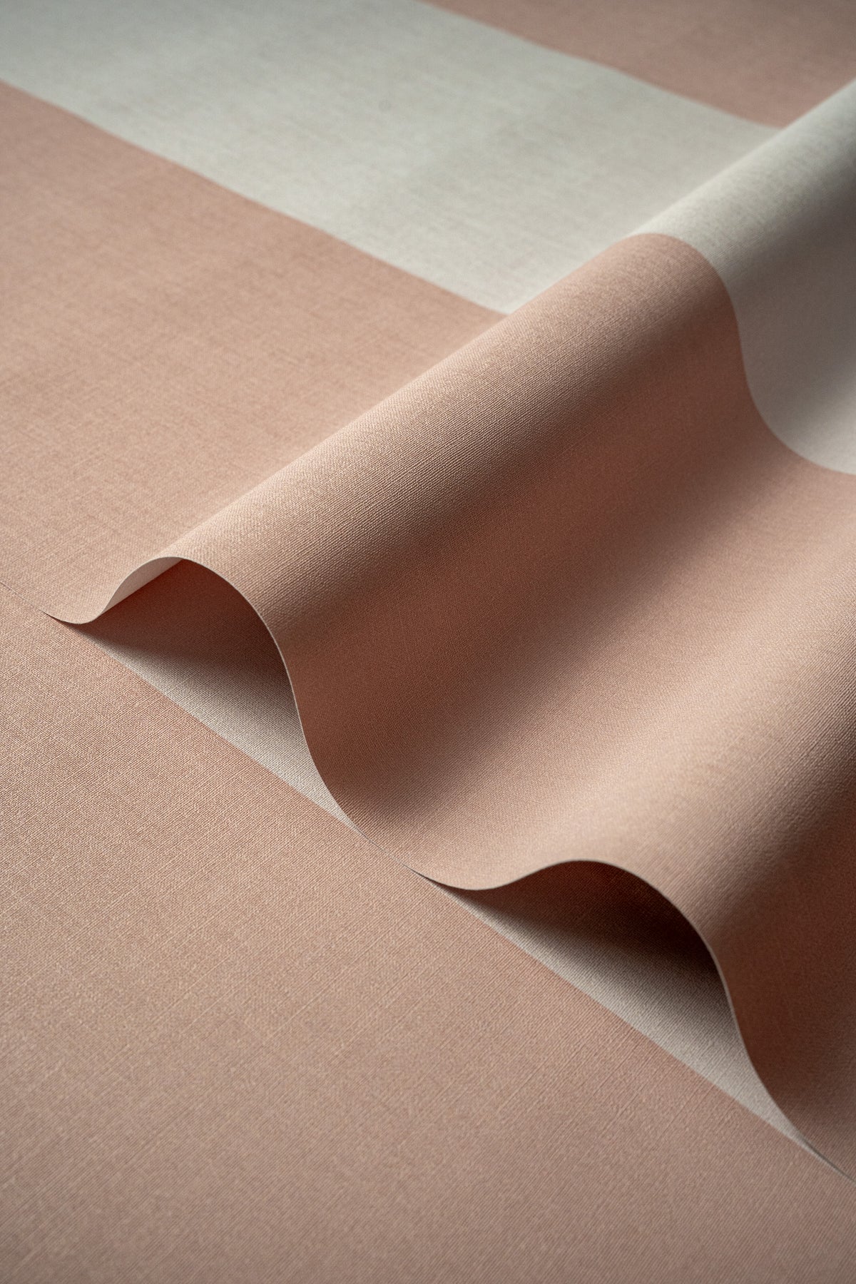 Papier peint Wide Stripe Play Soft Peach