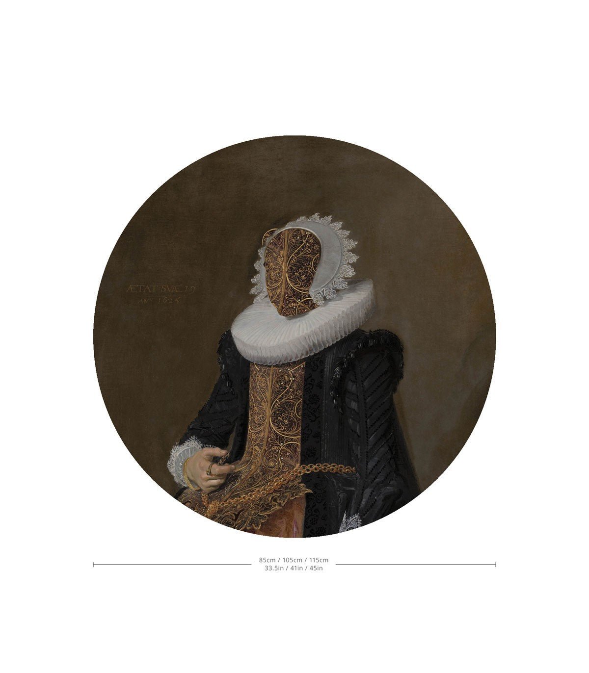 Dots Baroque Lady - Wallcolors®