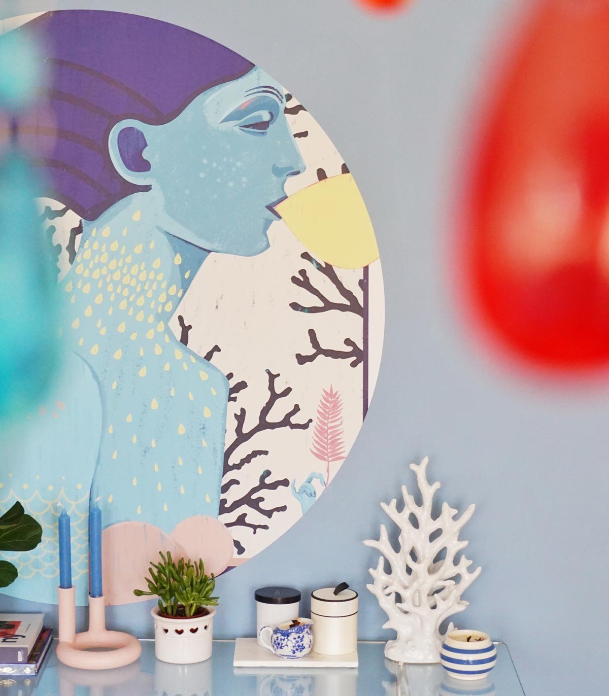 Dots Siren cool girl - Wallcolors®