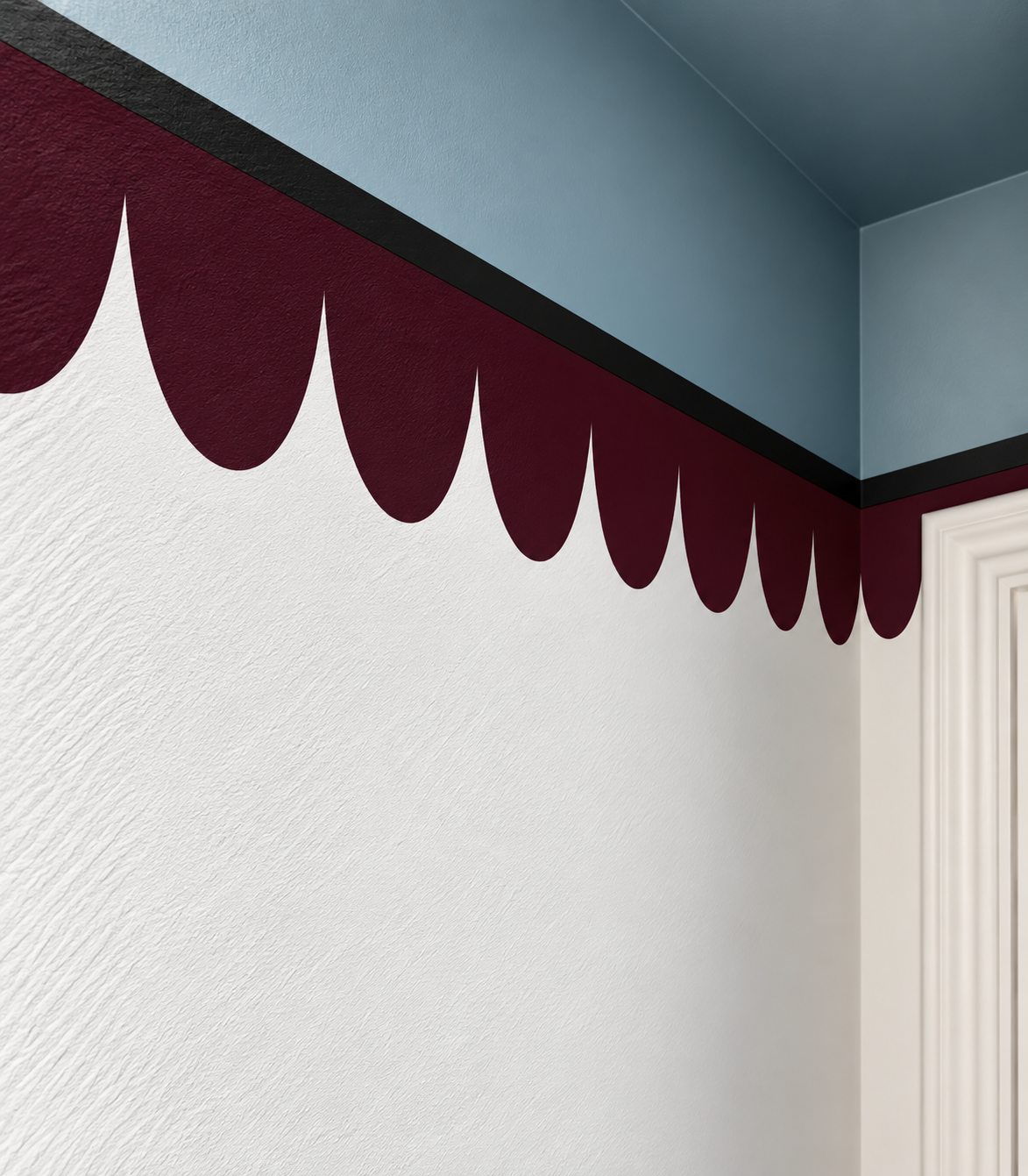 Border Seashell Prune Tapeta