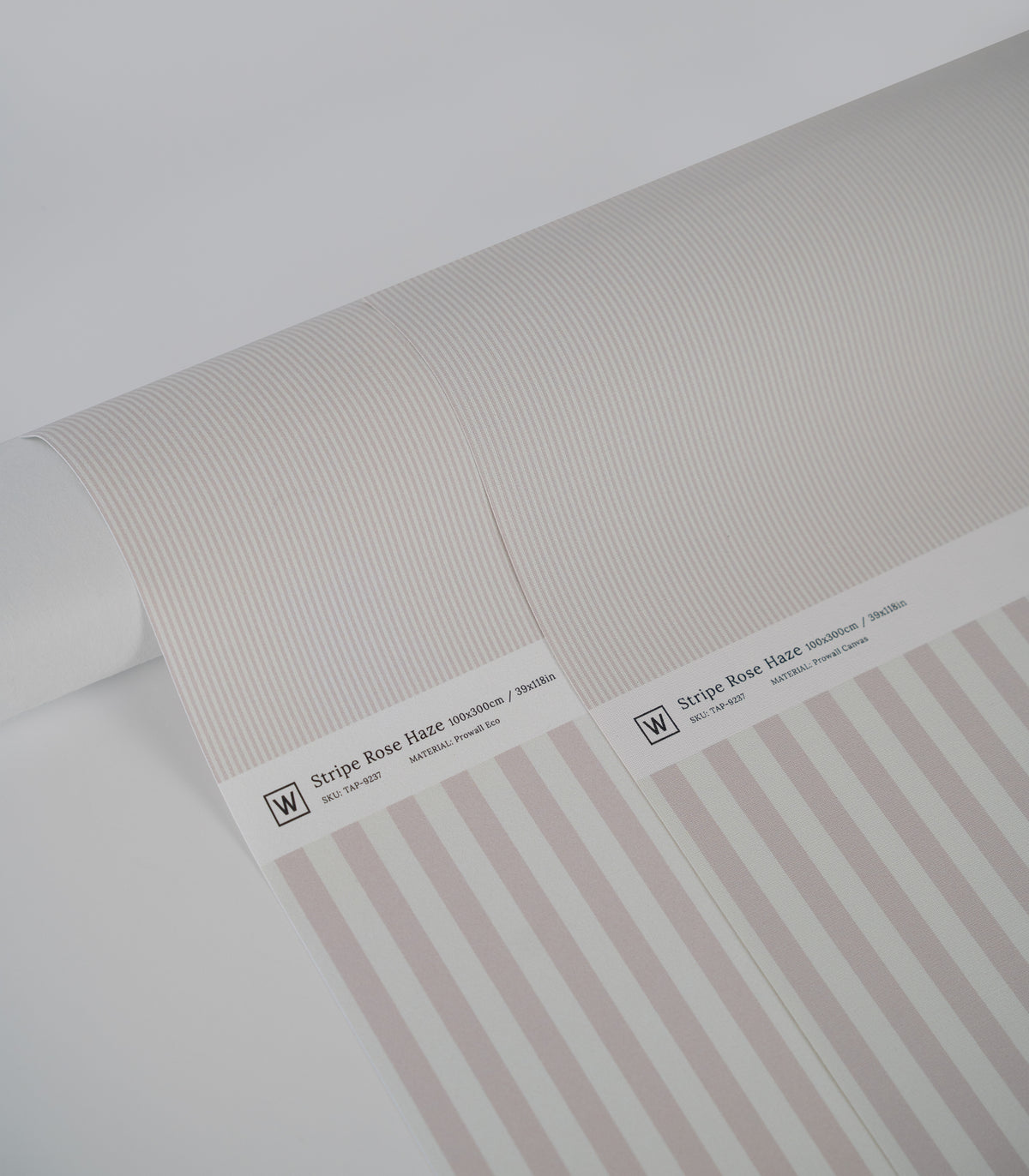 Papier peint Stripe Rose Haze