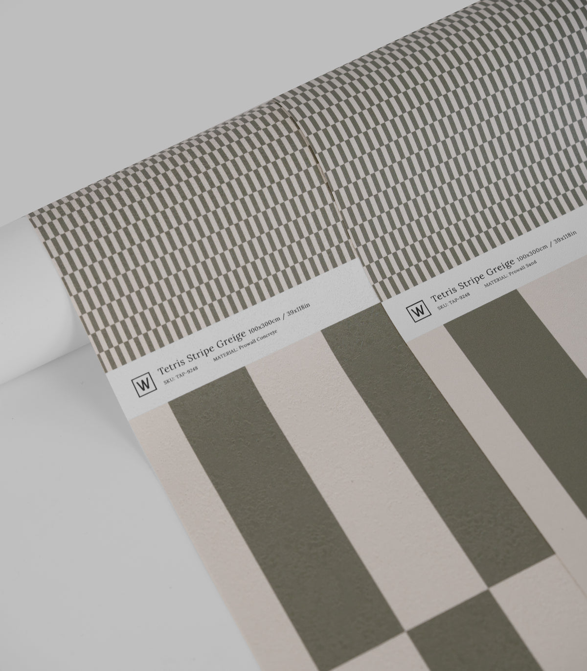 Papier peint Tetris Stripe Greige