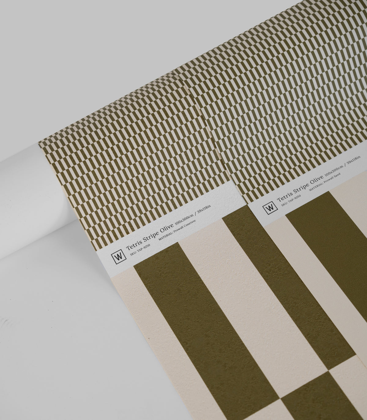 Tapeta Tetris Stripe Olive