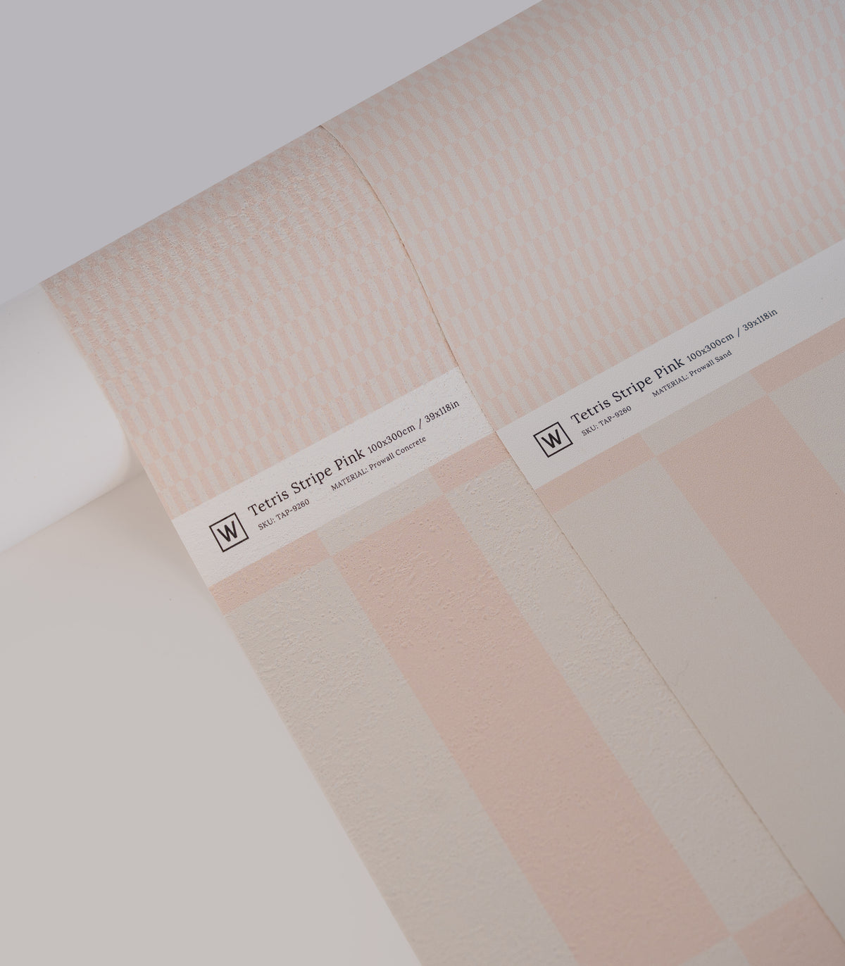 Papier peint Tetris Stripe Pink