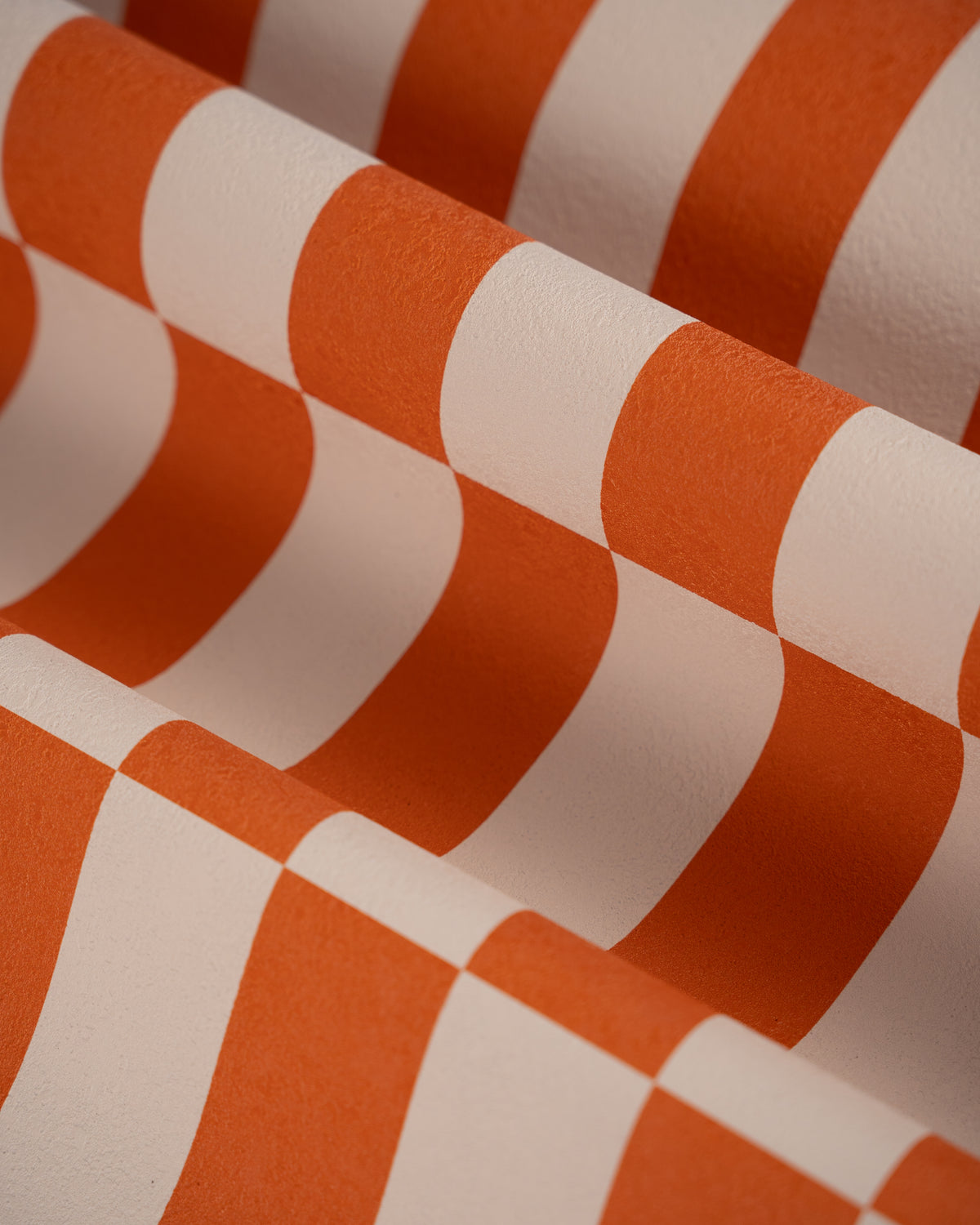 Papier peint Tetris Stripe Terracotta