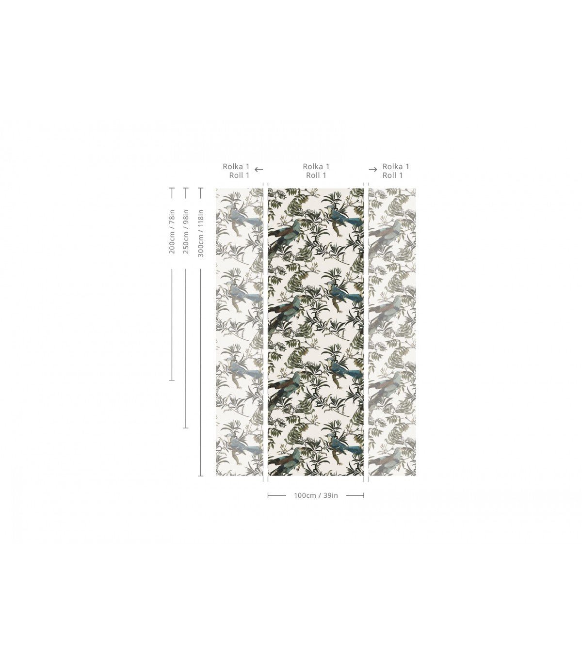 Tapeta Birds in Garden Ecri - Wallcolors®
