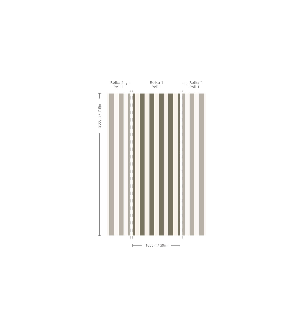 Tapeta Bold Stripe Moss