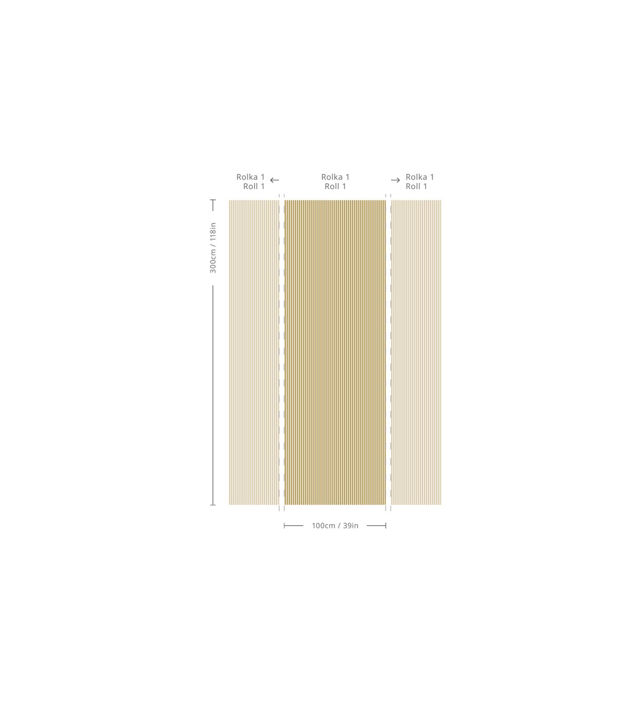 Tapeta Stripe Meadow Mustard