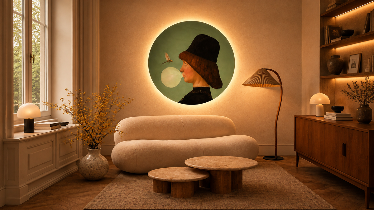 Dots Lighting Boy and Dragonfly