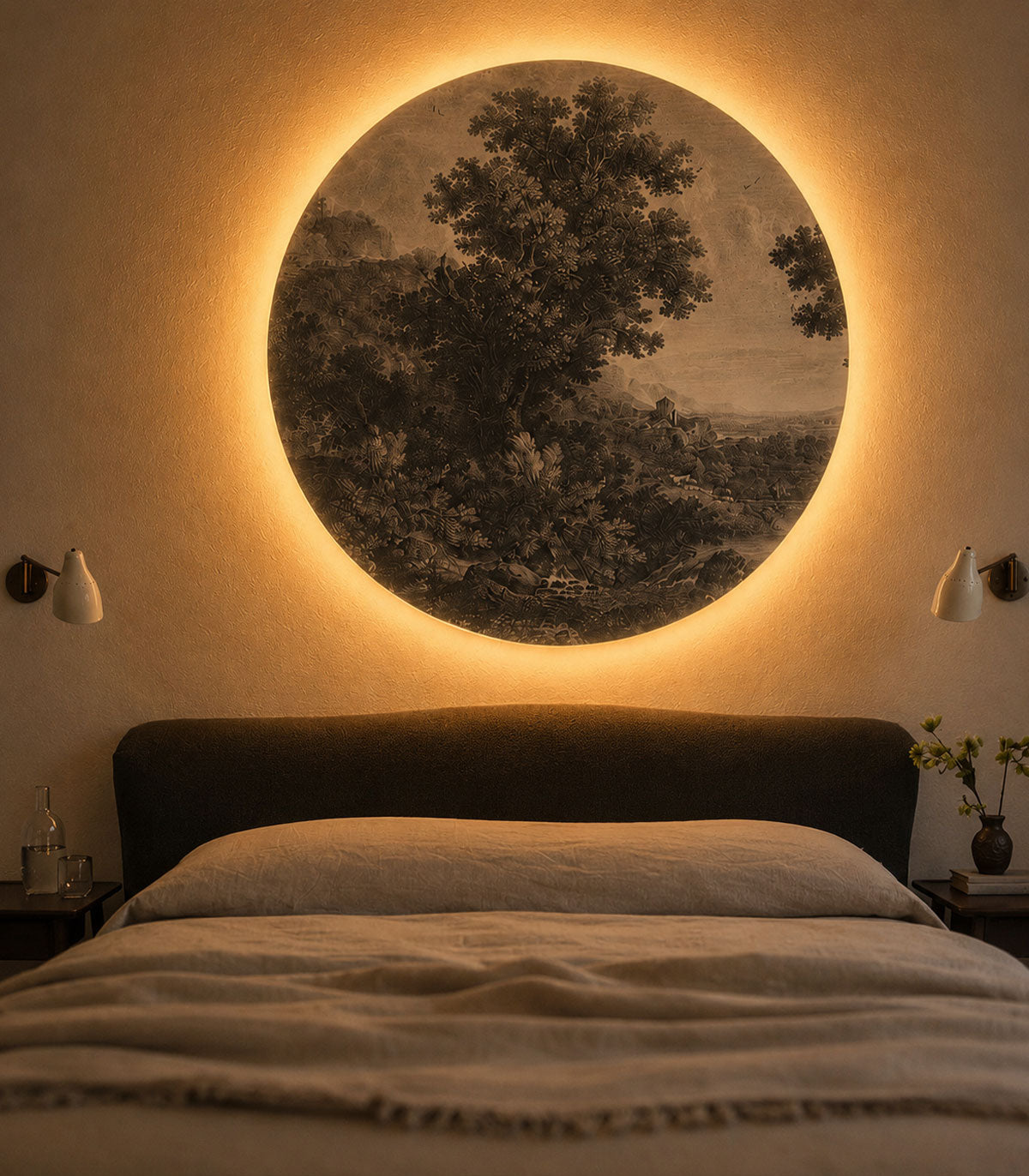 Dots Lighting Picturesque Valley of Serenity