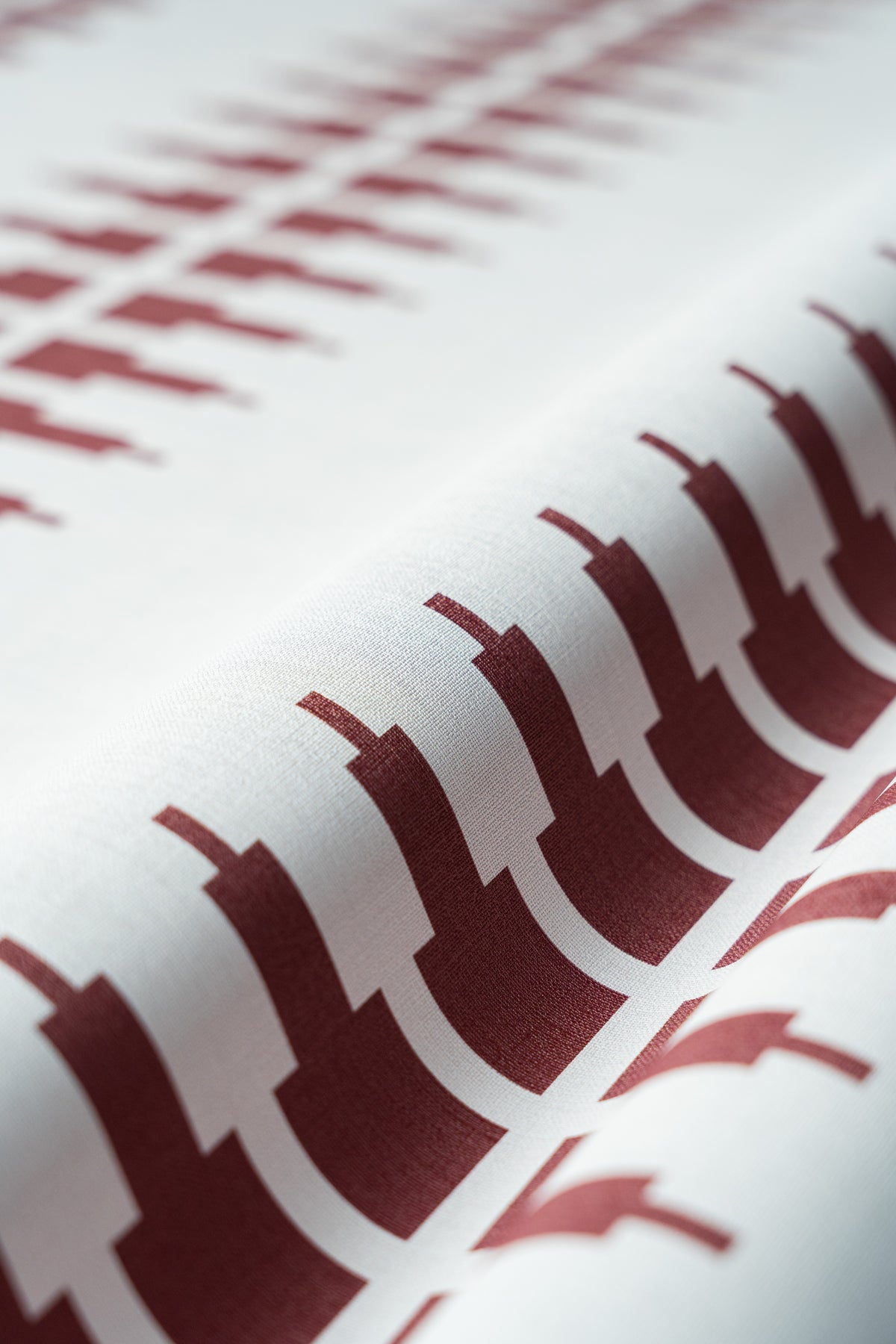Papier peint Ornament Line Clay Brick Red