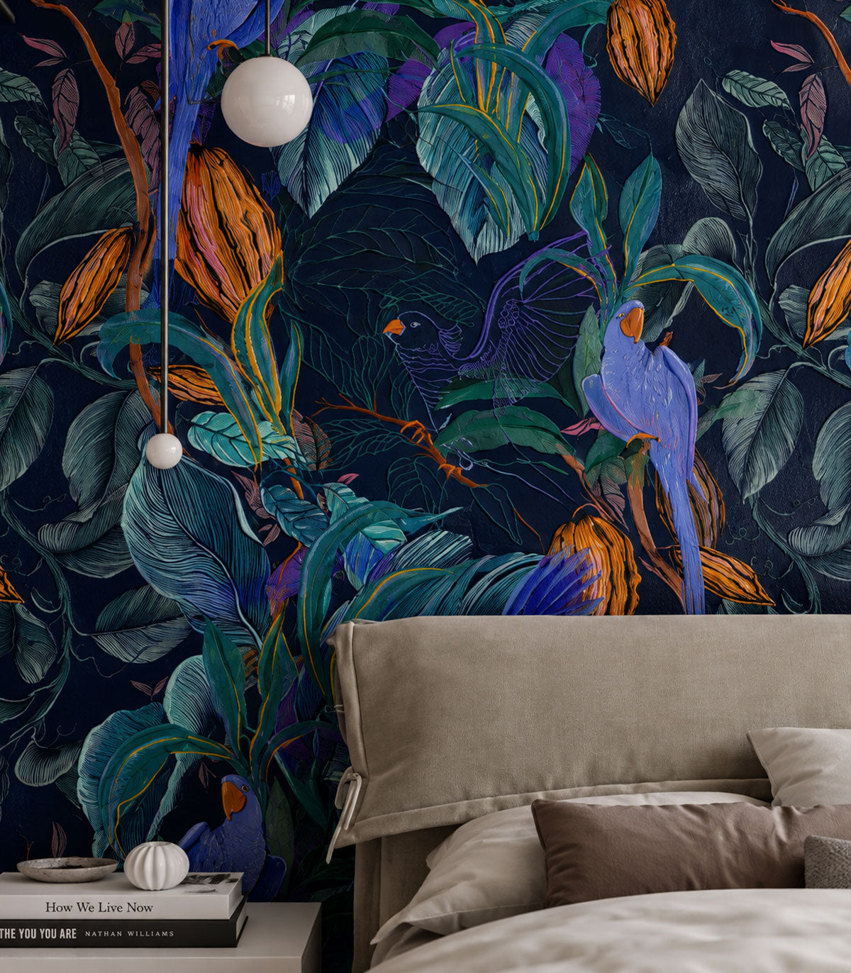 Papier peint Blue Parrots
