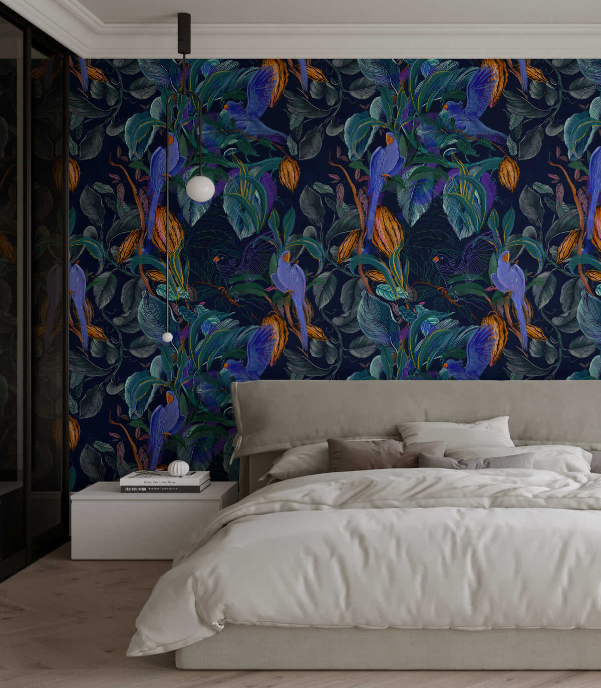 Papier peint Blue Parrots