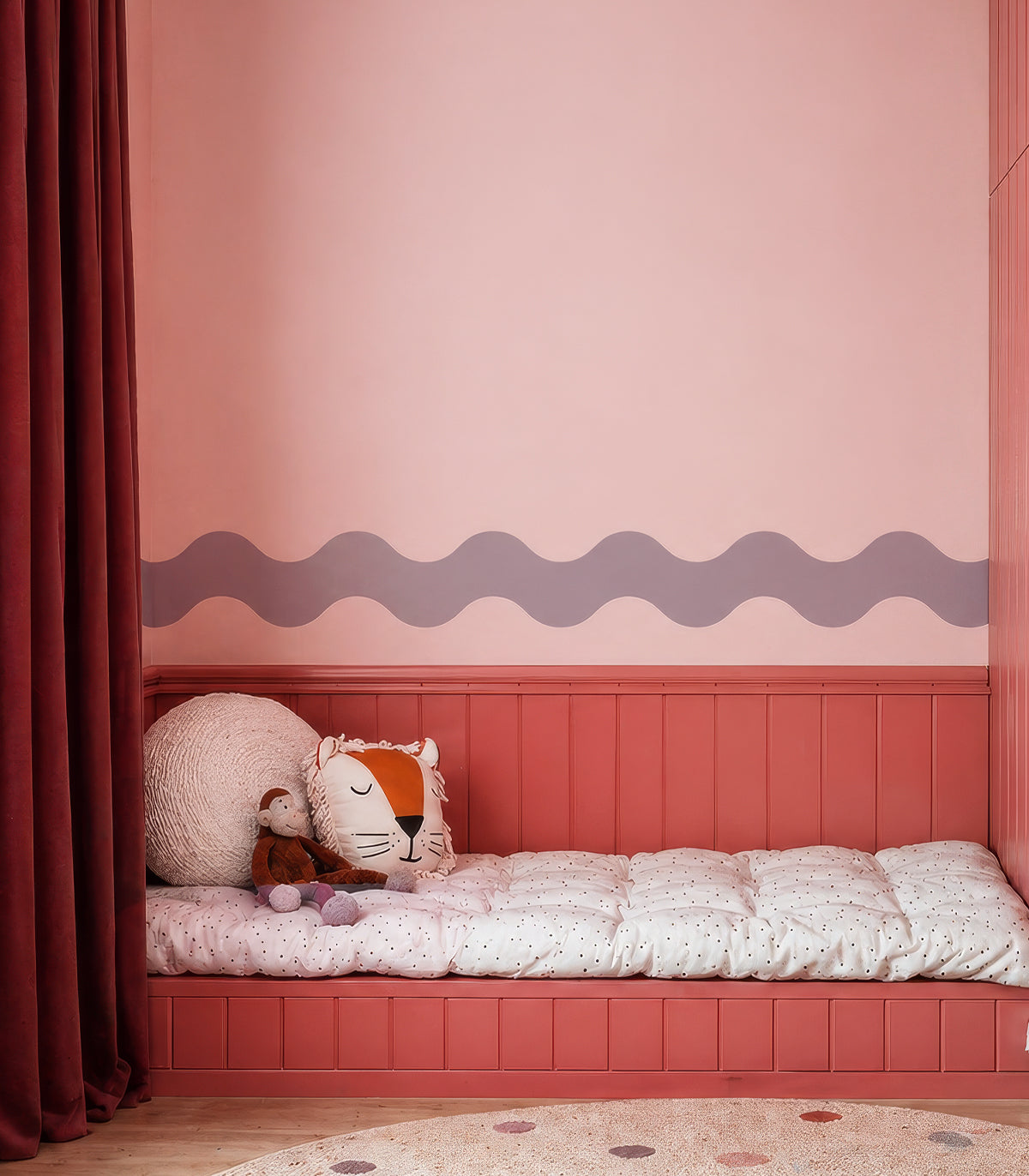 Border Double Wave Calm Dusty Lavender