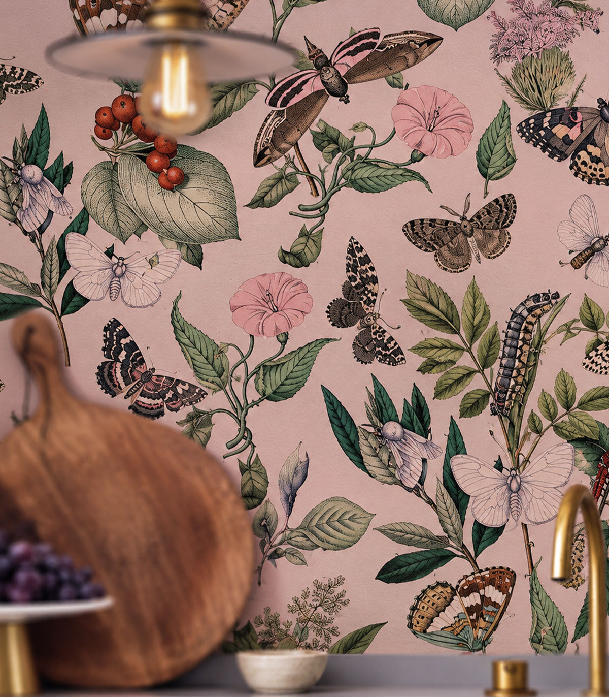 Papier peint Butterfly Rowan Pink