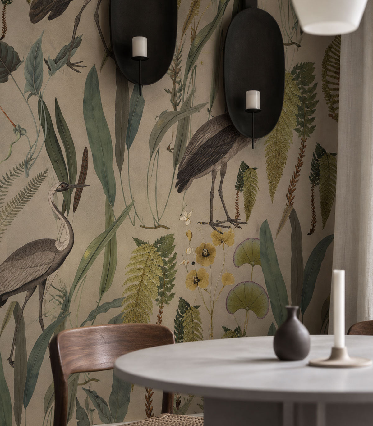 Papier peint Calm Heron Beige