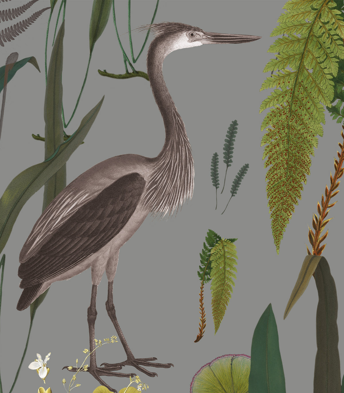 Tapeta Calm Heron Mint