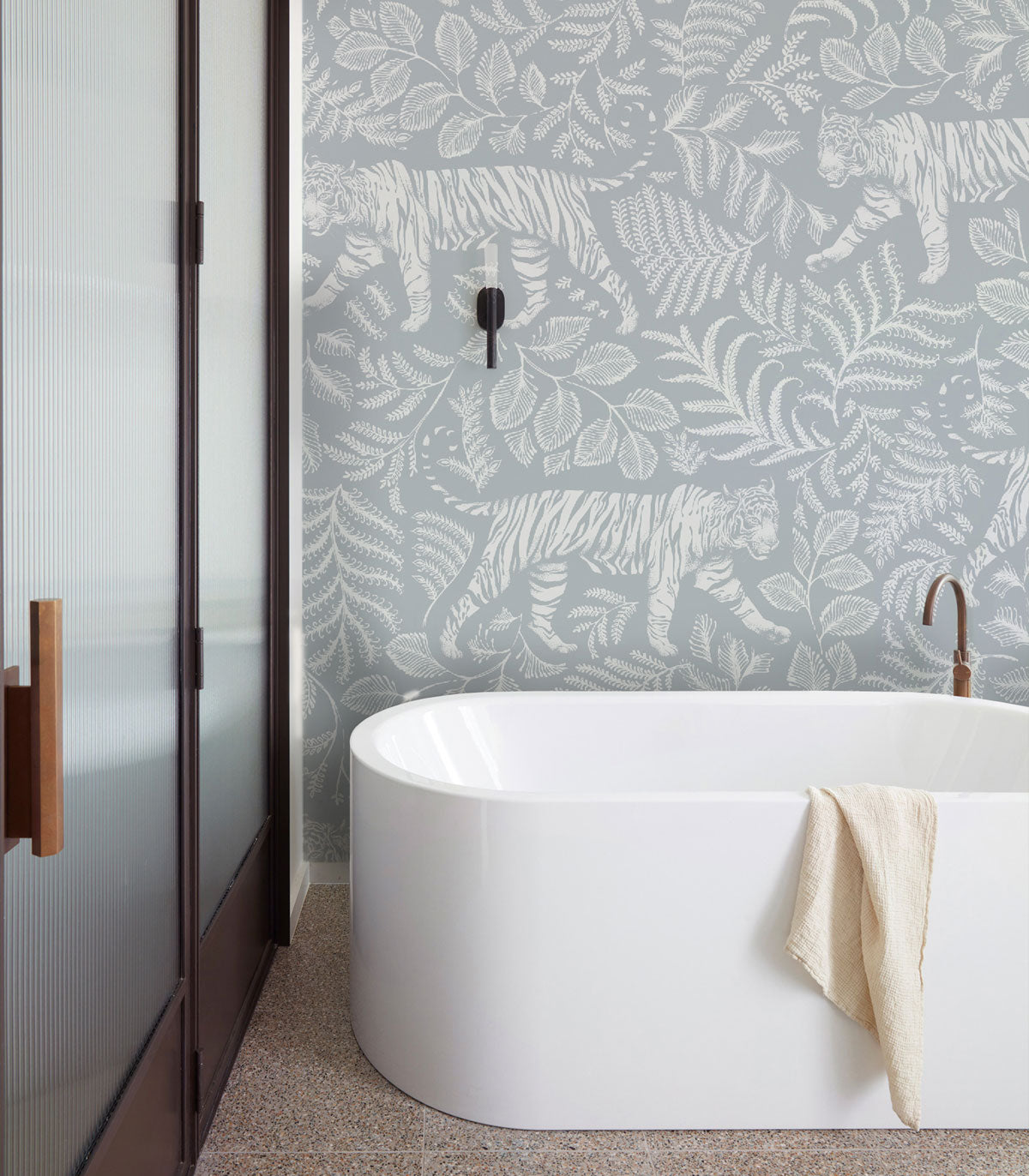 Tapeta Camouflaged Tiger Blue