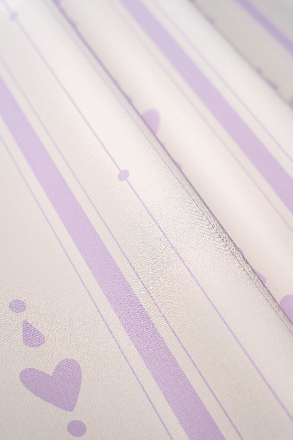 Tapeta Cottage Stripe Lilac Veil