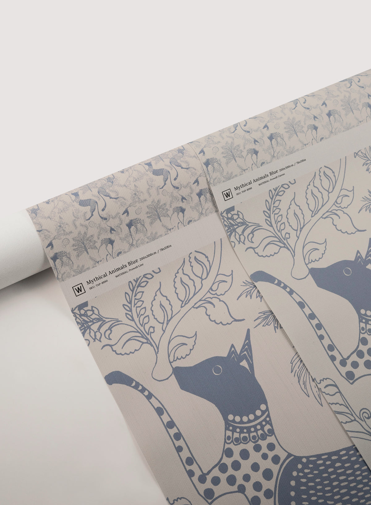 Tapeta Animaux Mythiques Bleu