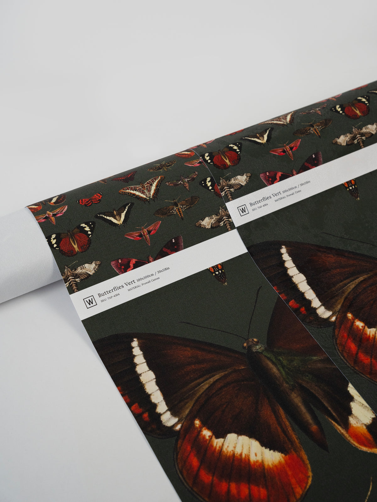 Papier peint Butterflies Vert