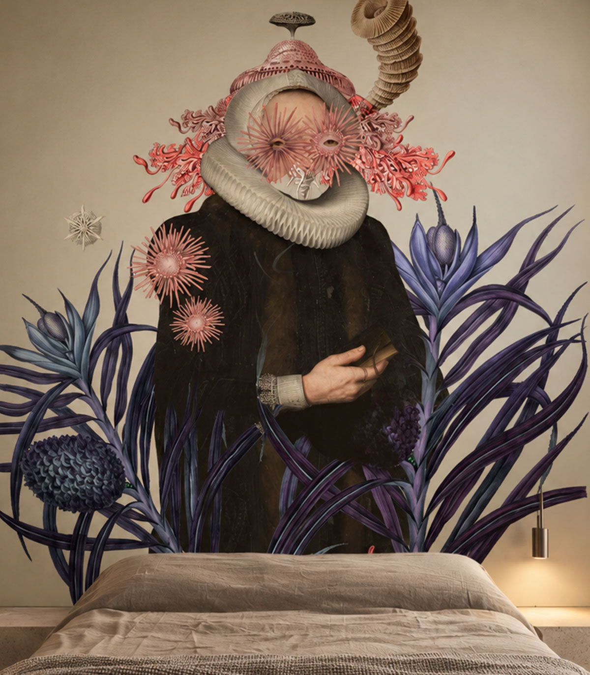 Papier peint Lady Medusa Beige