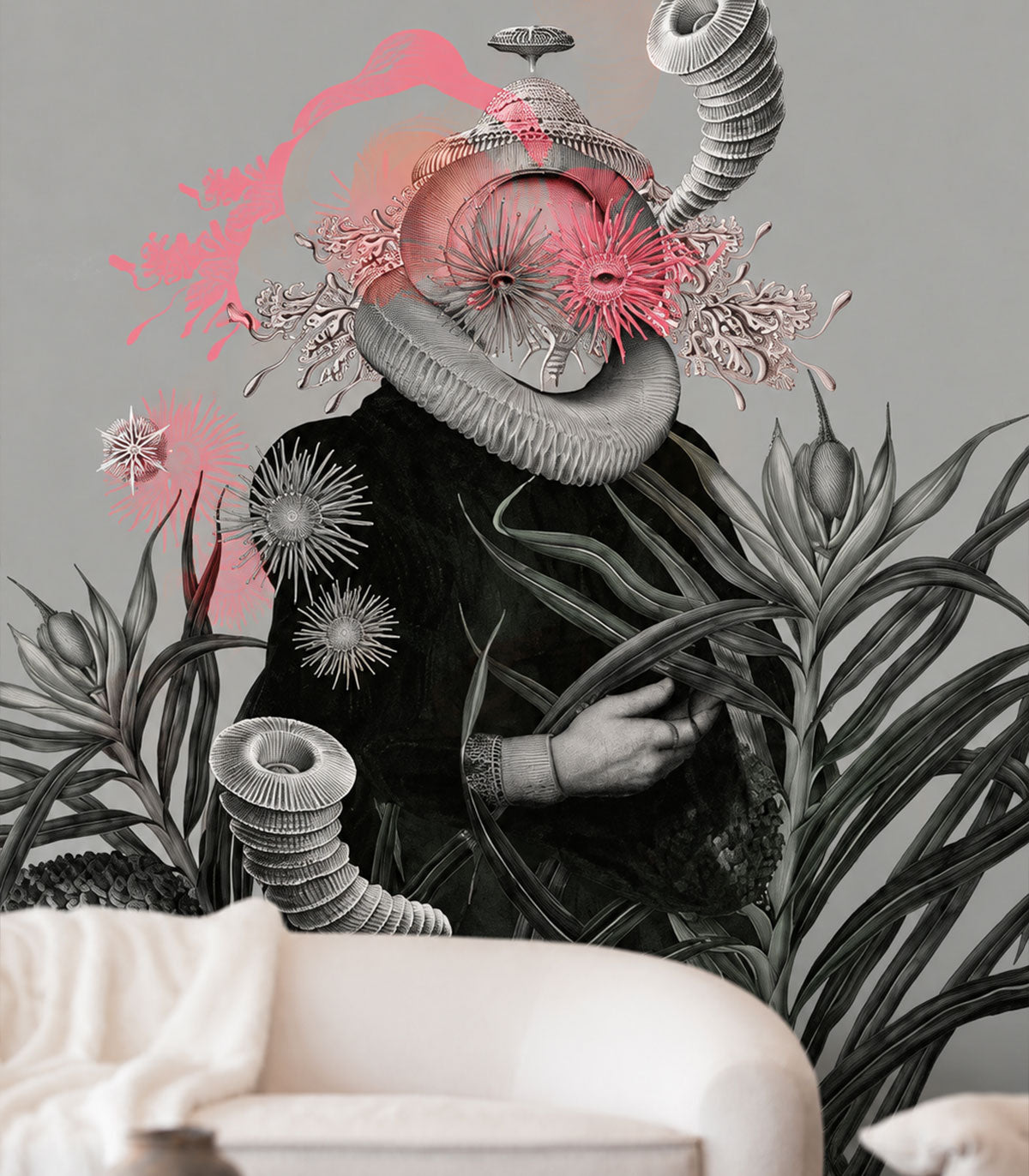 Papier peint Lady Medusa Gray