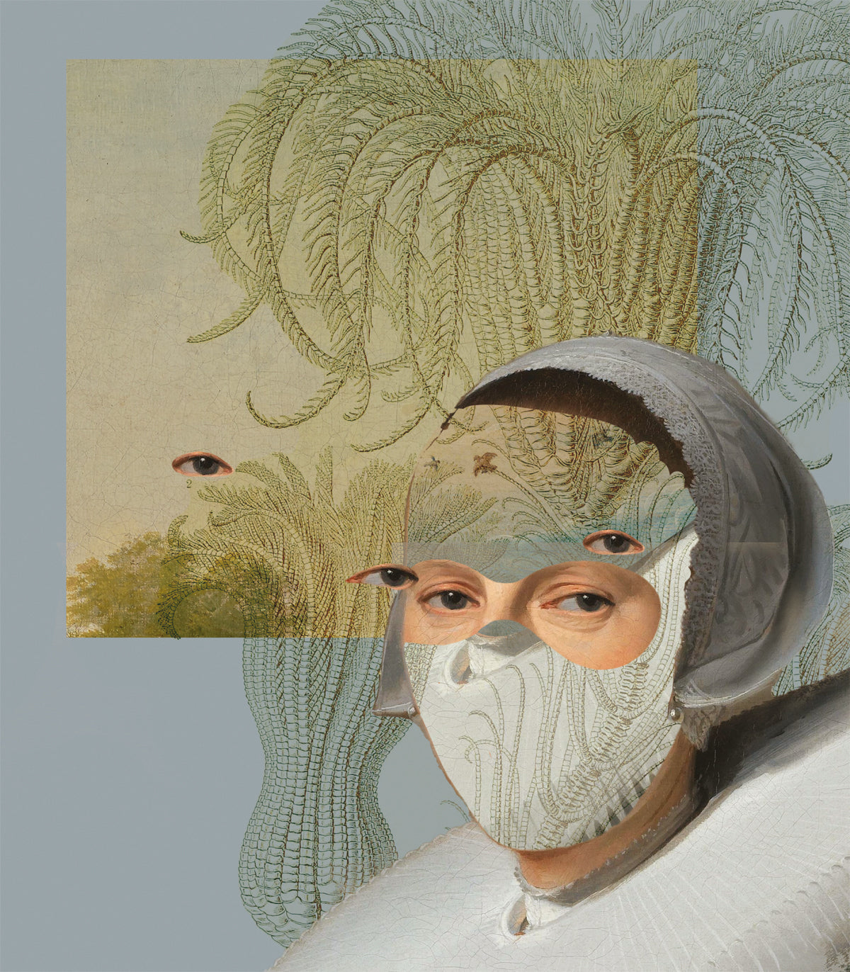 Papier peint Landscape Muse Blue
