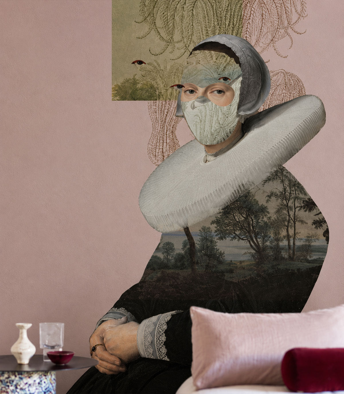 Papier peint Landscape Muse Pink