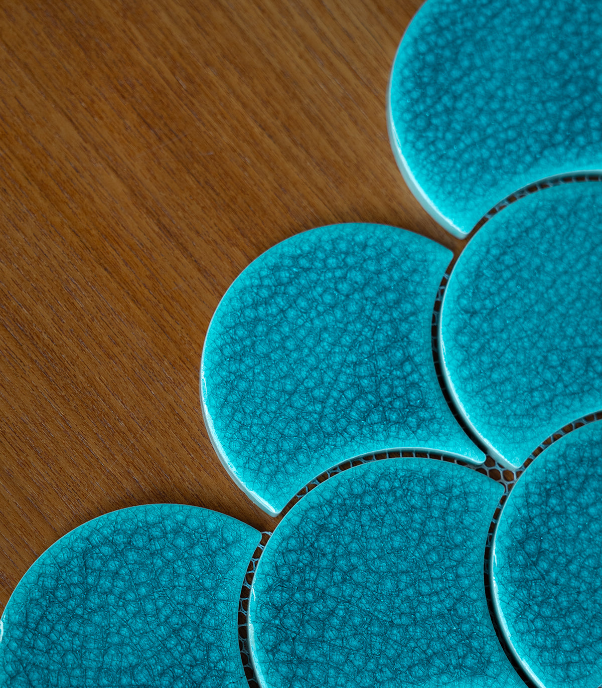 Mozaika fish scale deep blue