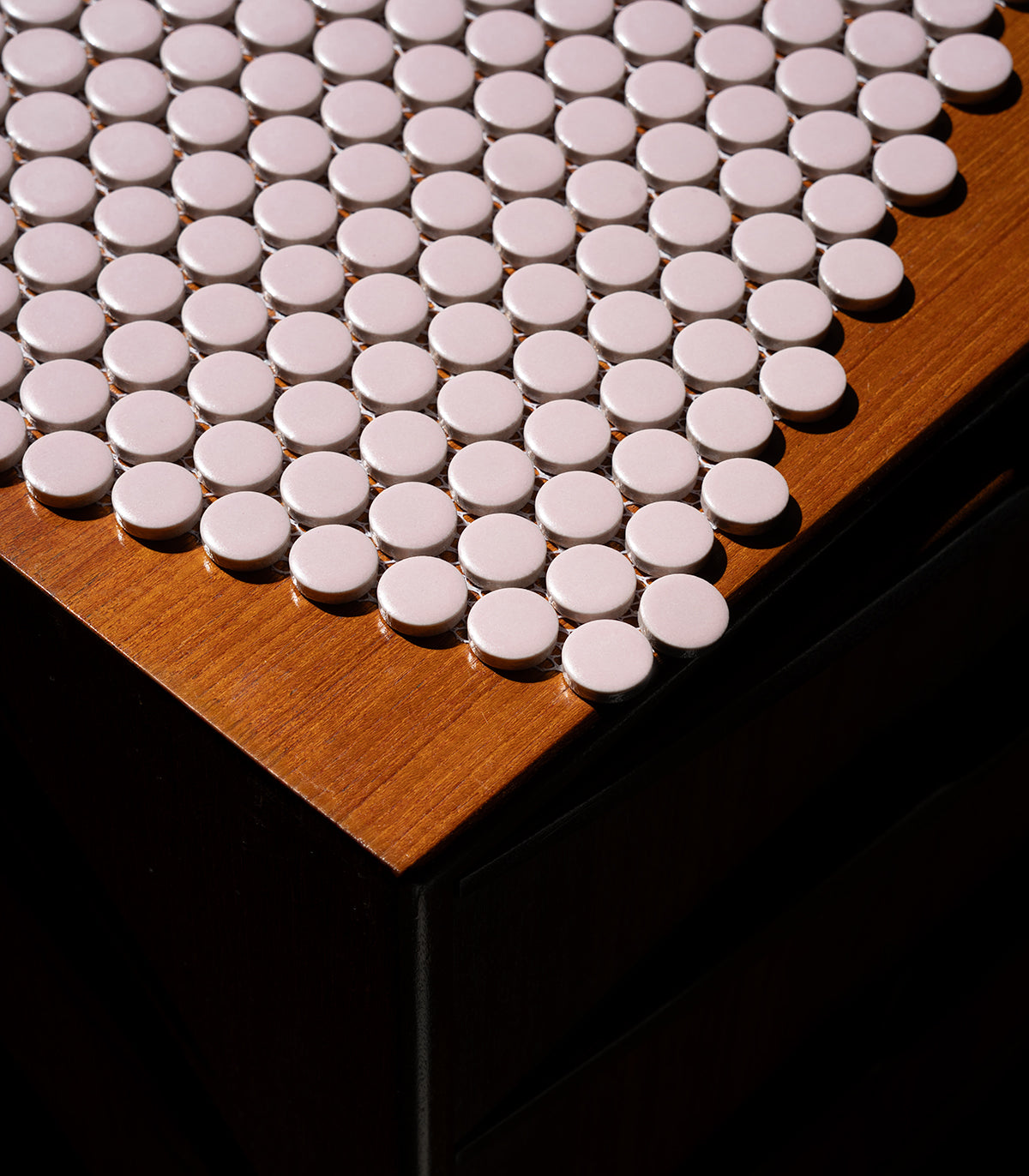 Mozaika penny dots rose matte