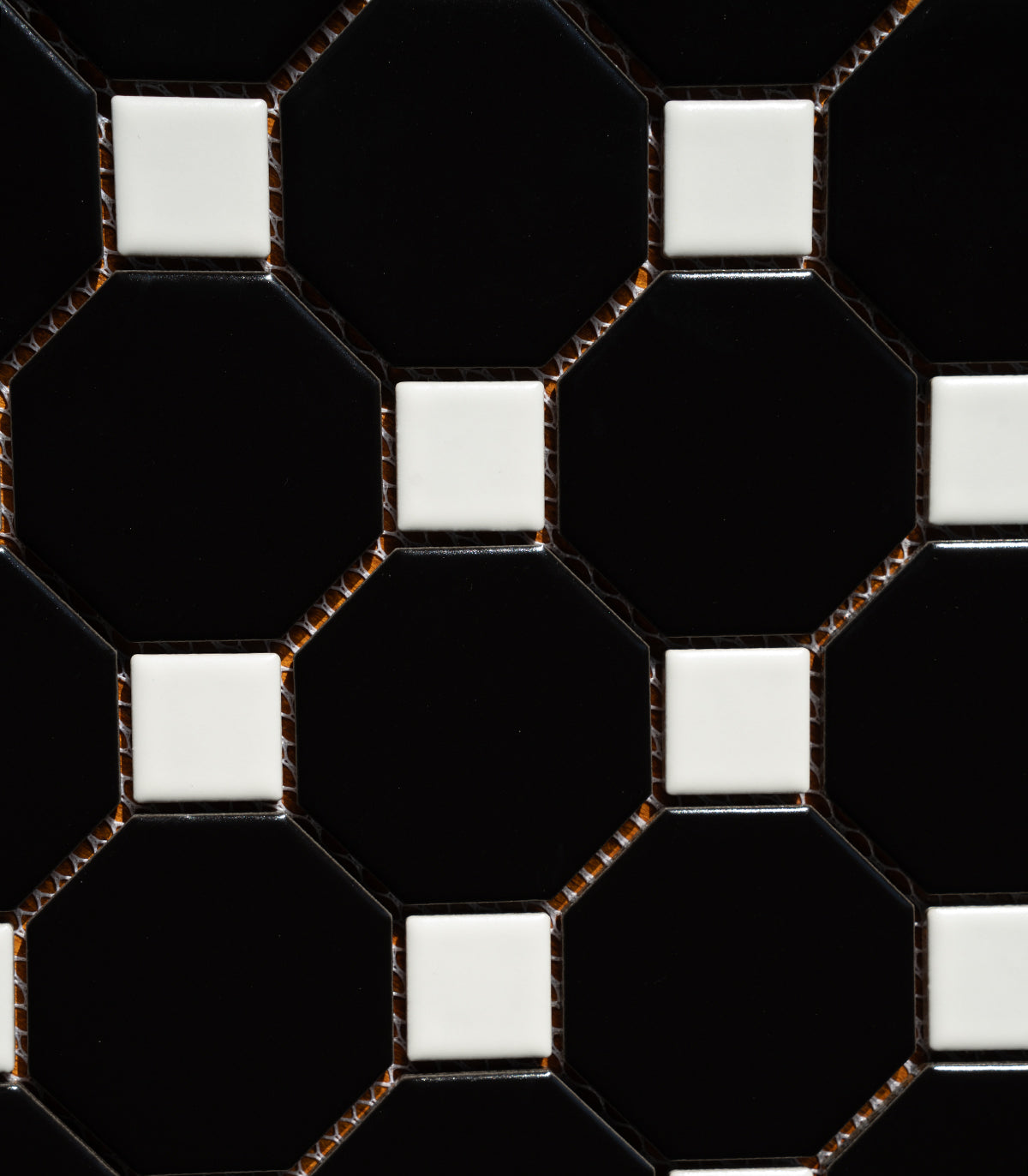 Mozaika octagon black classic matte
