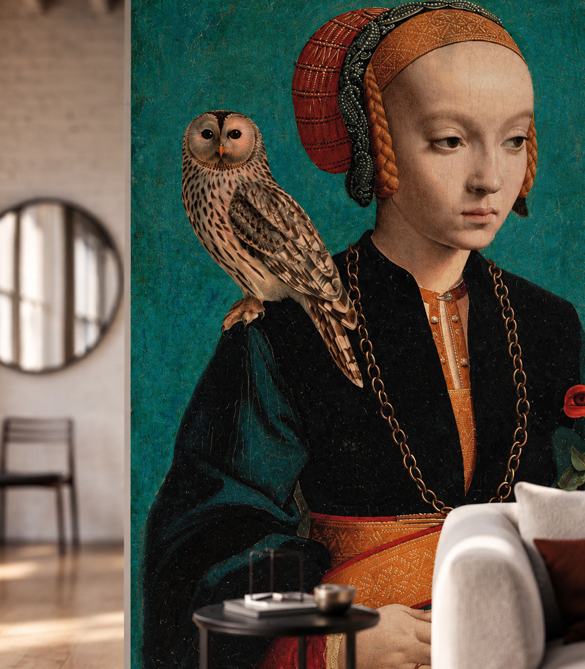 Papier peint Owl lady