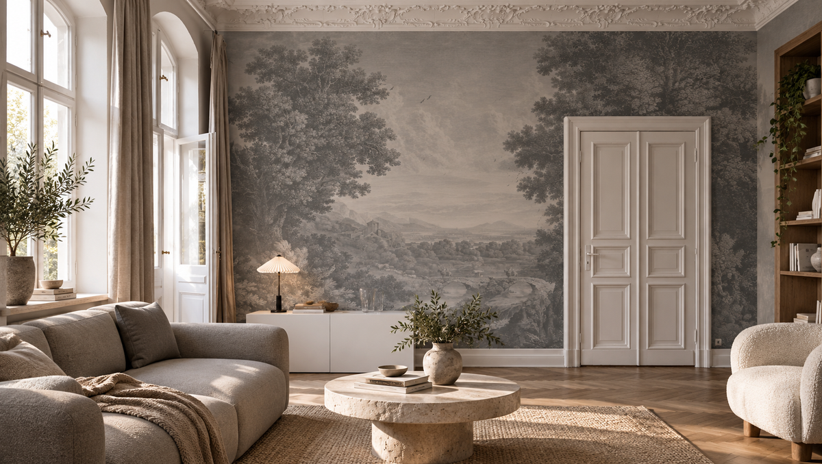 Tapeta Picturesque Valley of Serenity Blue