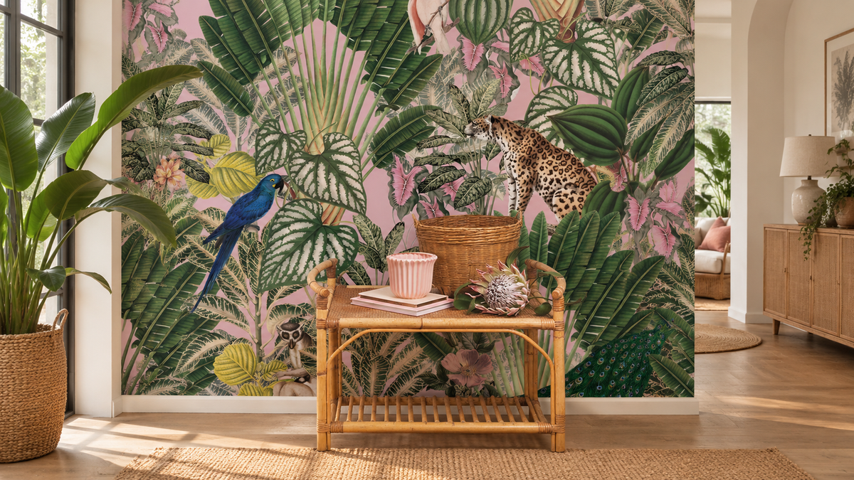 Papier peint Pink Jungle